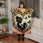 Cozy Love – Soft Coral Fleece Blanket for Mom