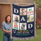Best Dad Ever - Woven Blanket