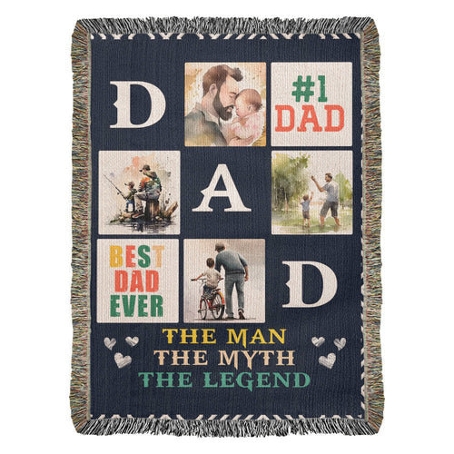 Best Dad Ever - Woven Blanket