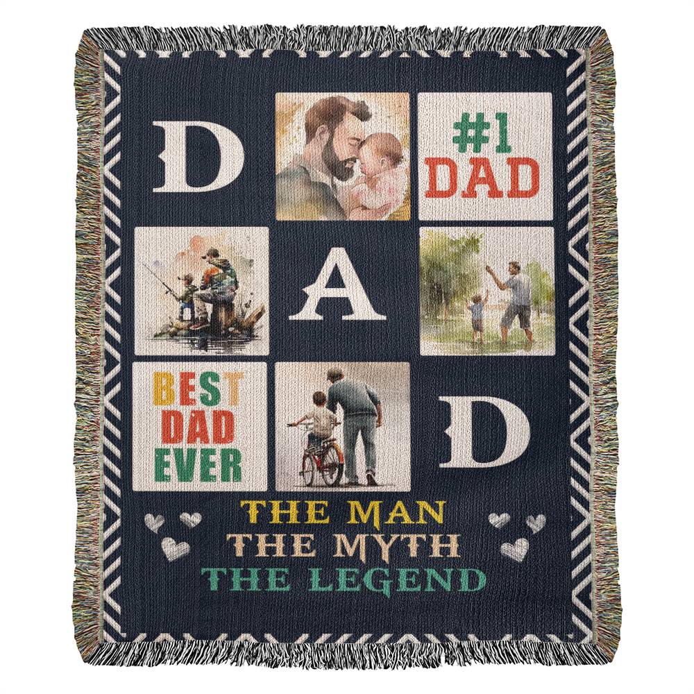 Best Dad Ever - Woven Blanket