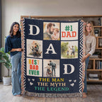 Best Dad Ever - Woven Blanket