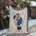 Happily Ever After – Personalized Wedding Blanket for Couples