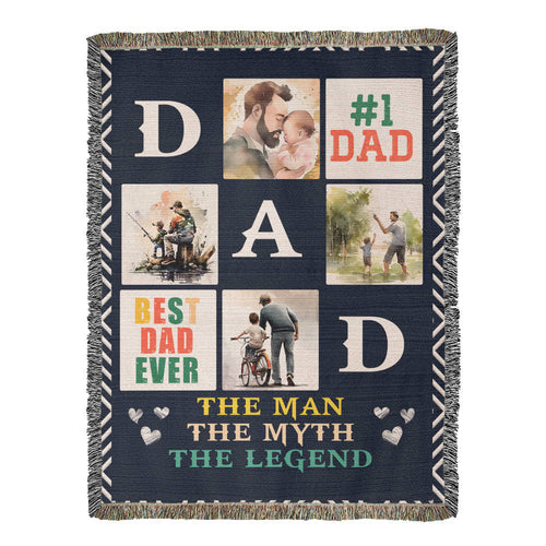 Best Dad Ever - Woven Blanket