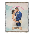 Happily Ever After – Personalized Wedding Blanket for Couples